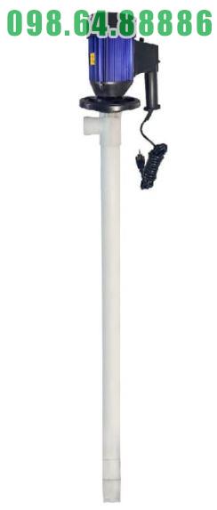 Bơm hóa chất trục đứng JDT-600W-PTFE cho phuy 200L